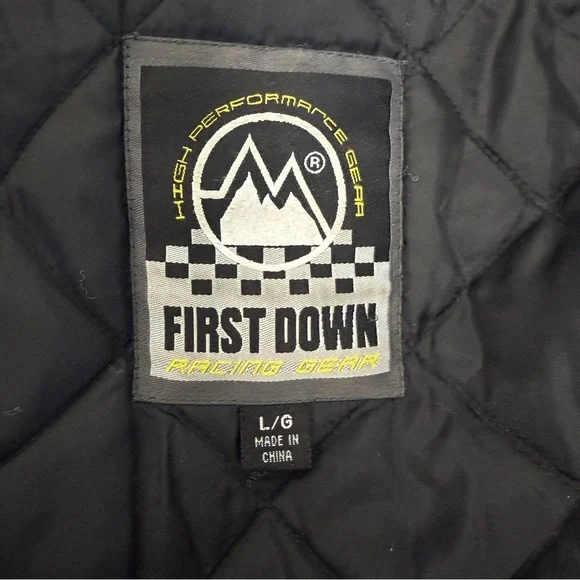 FIRST DOWN - preloved/vintage - Japanese design racing jacket - LARGE - Picture 13 of 14